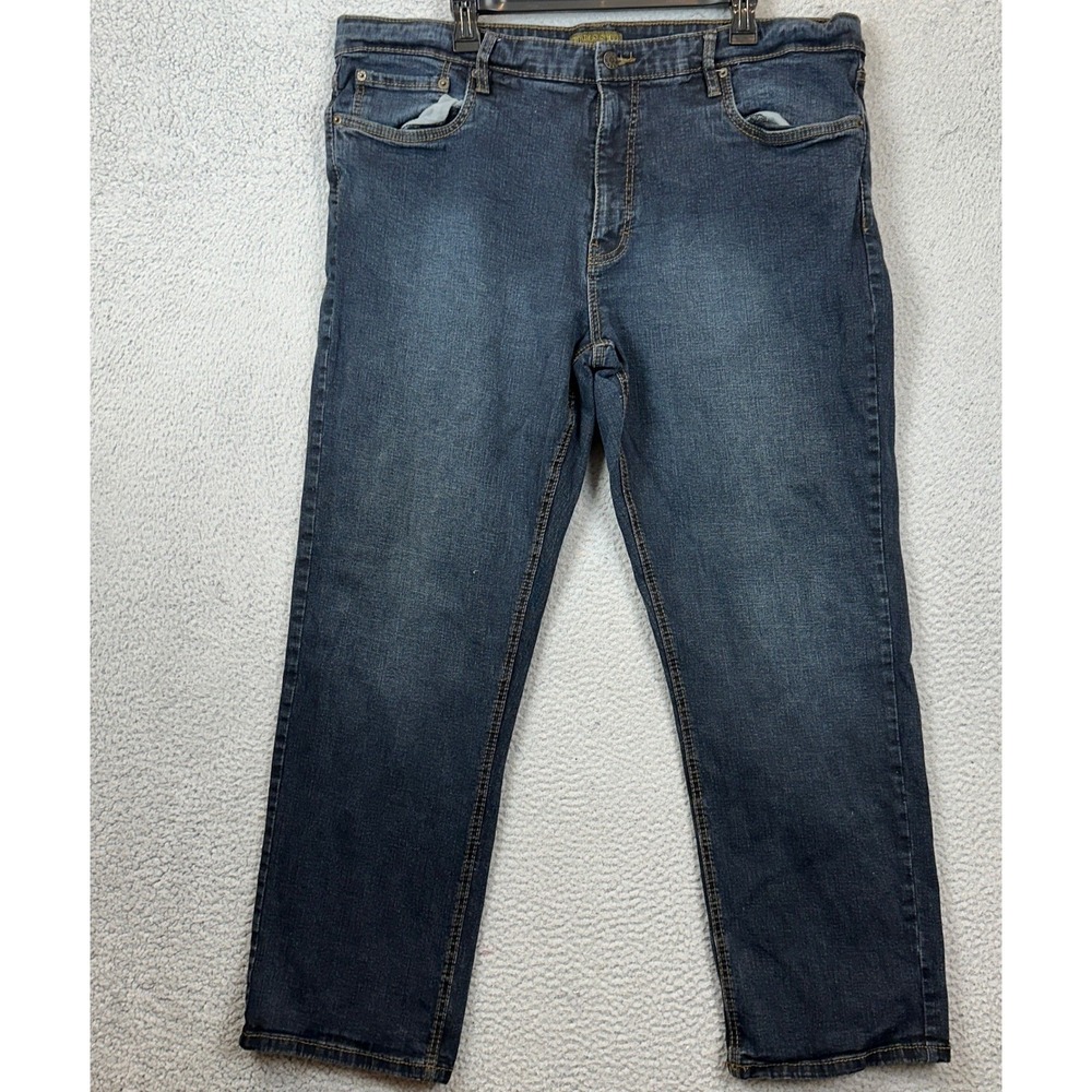 Urban Star Jeans Mens 42x30 02513692CO Blue Stretch Dark Wash EUC